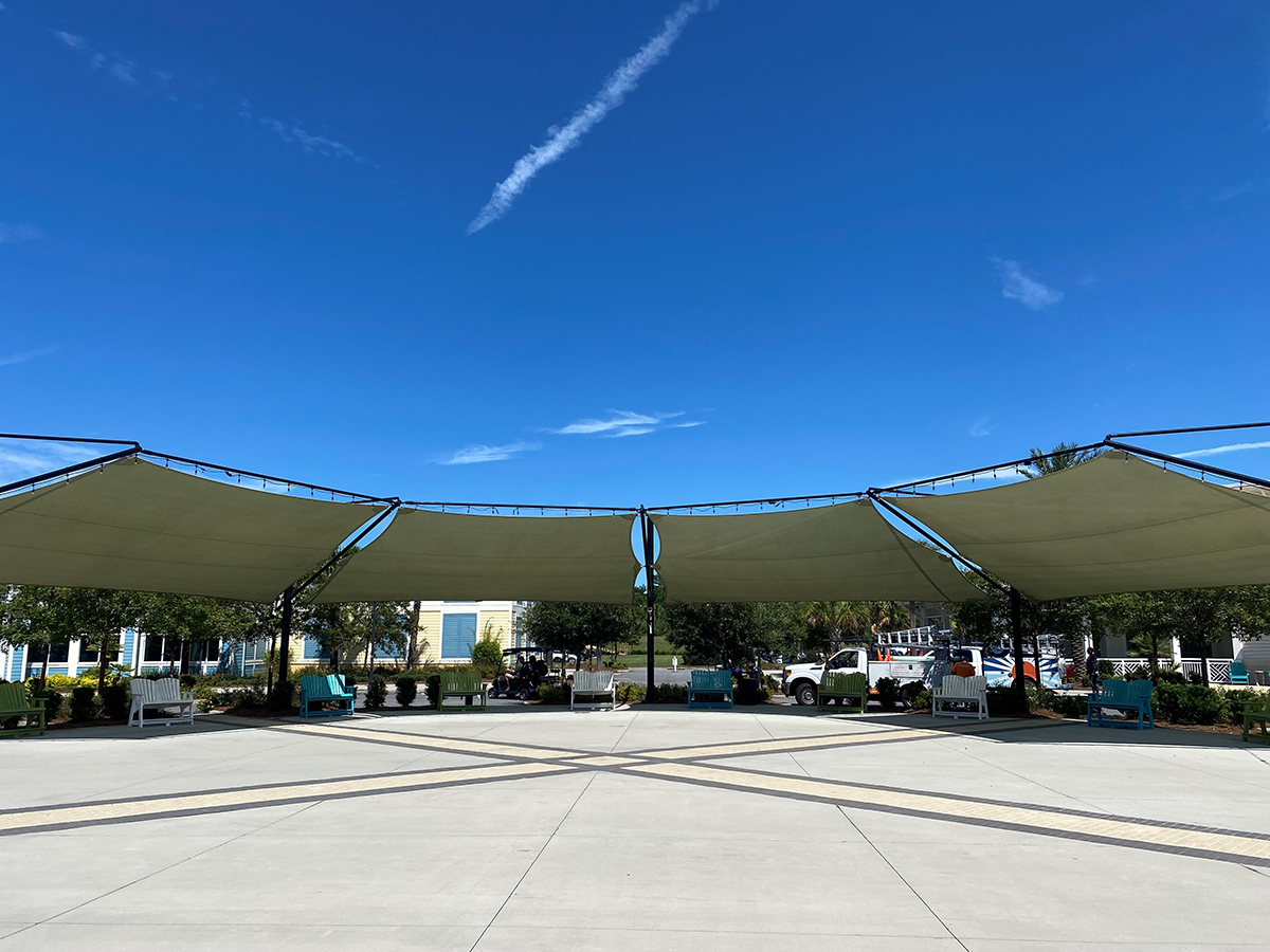 residential bluffton metal canopy