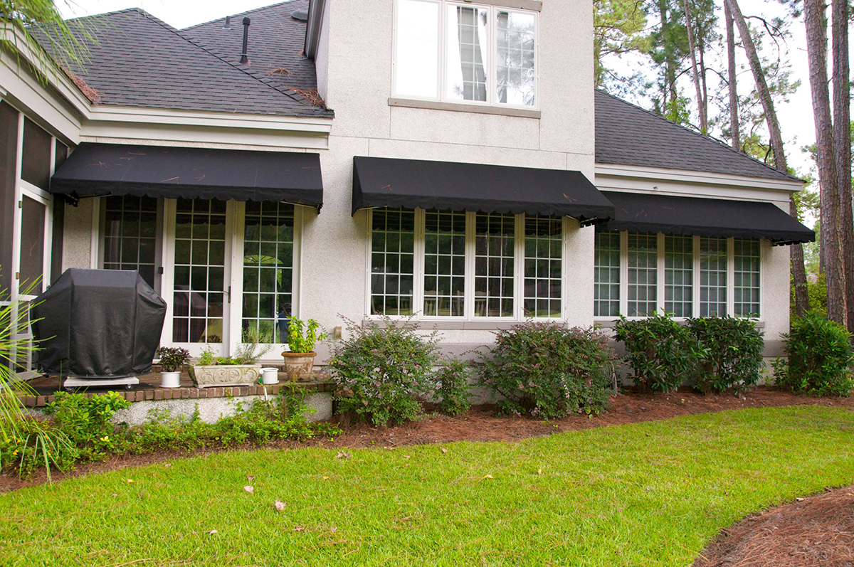 residential coastal canvas retractable awnings savannah ga