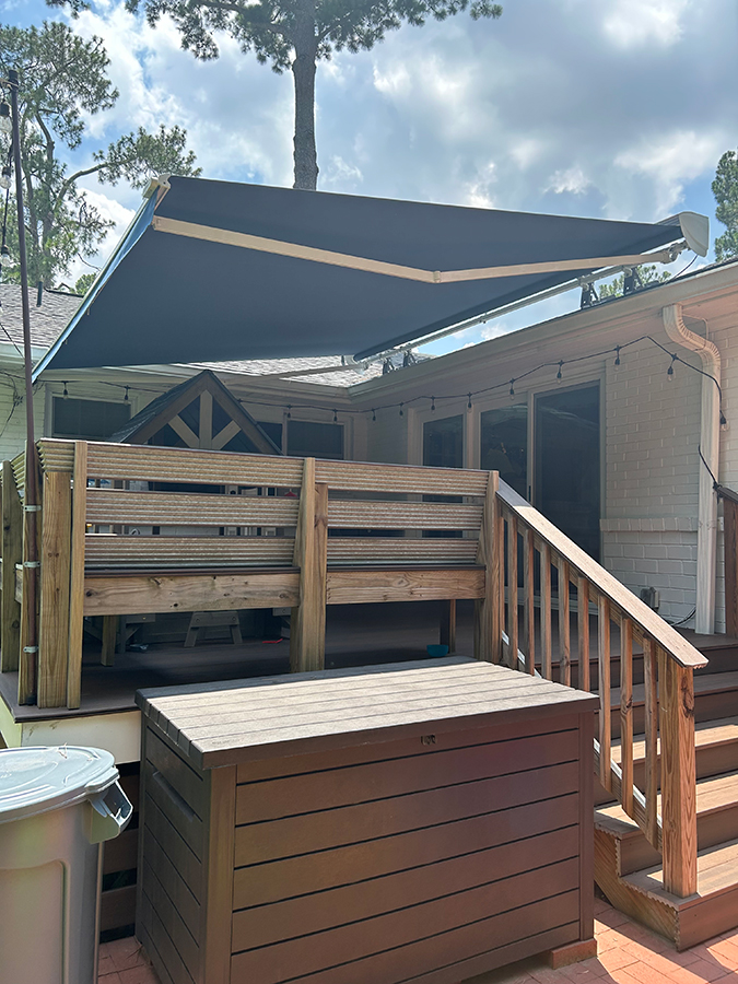 hilton head island residential retractable awning