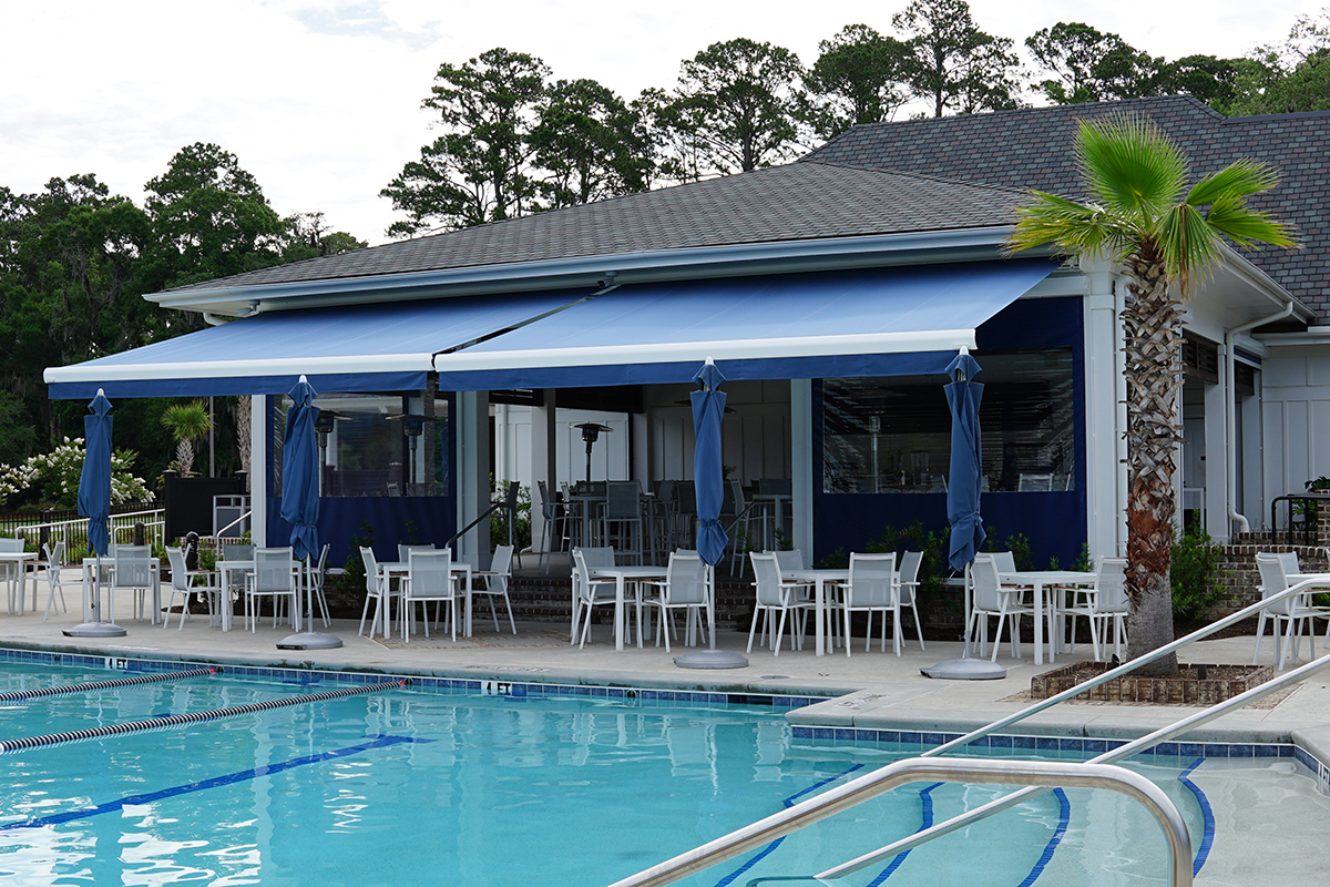 retractable awnings hilton head island commercial